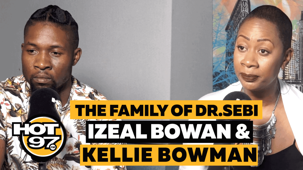 Screen shot of Dr. Sebi family interview