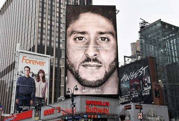 Kaepernick Nike Just Do it Ad in New York