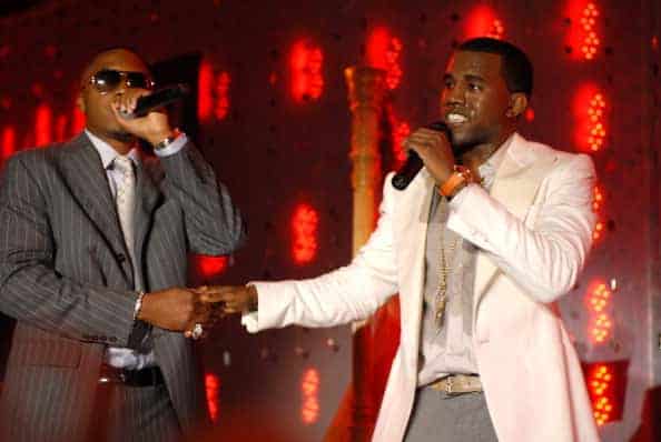 nas and kanye west perform