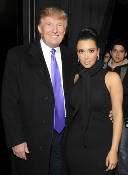 Kim Kardashian with President Trump
