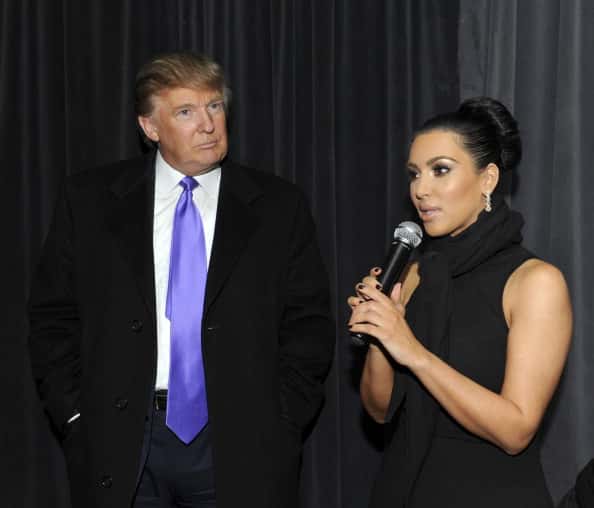 Kim Kardashian and Donald Trump
