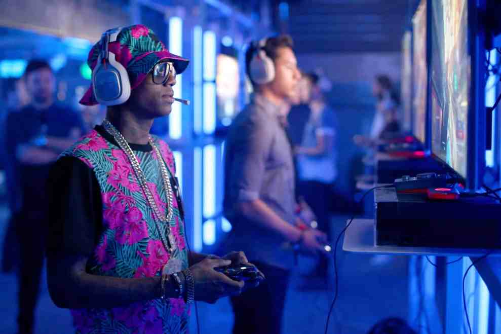 SouljaBoy playing video game