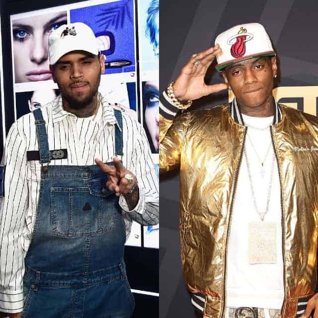 Chris Brown and Soulja Boy split photo