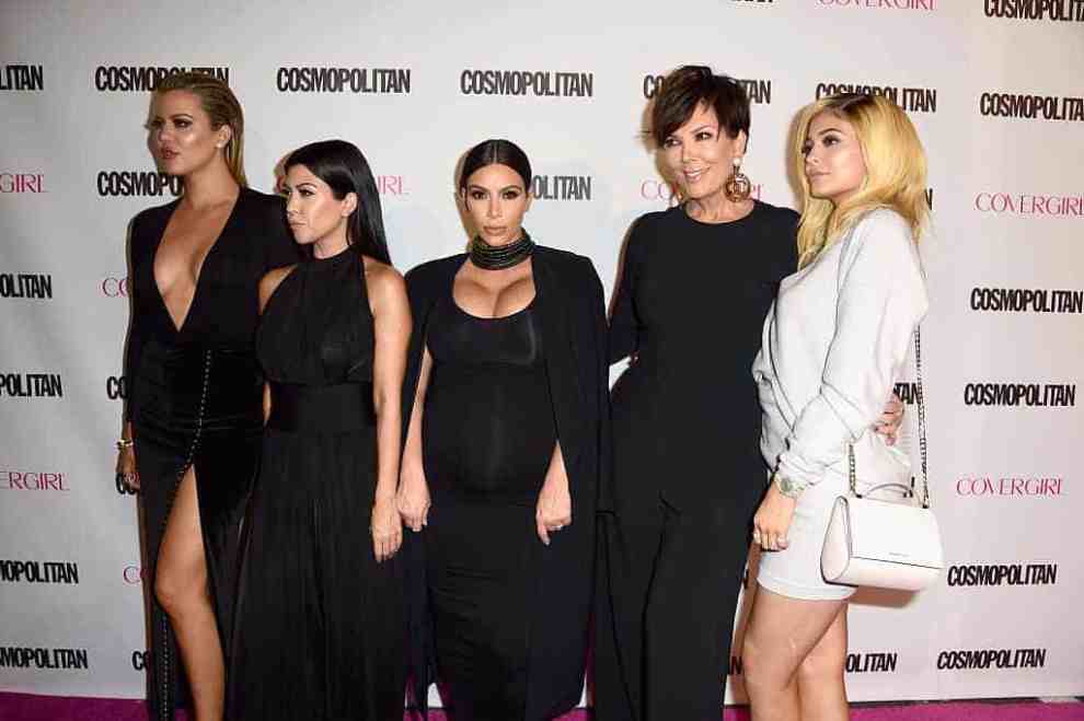 Kardashian women at Cosmopolitan red carpet
