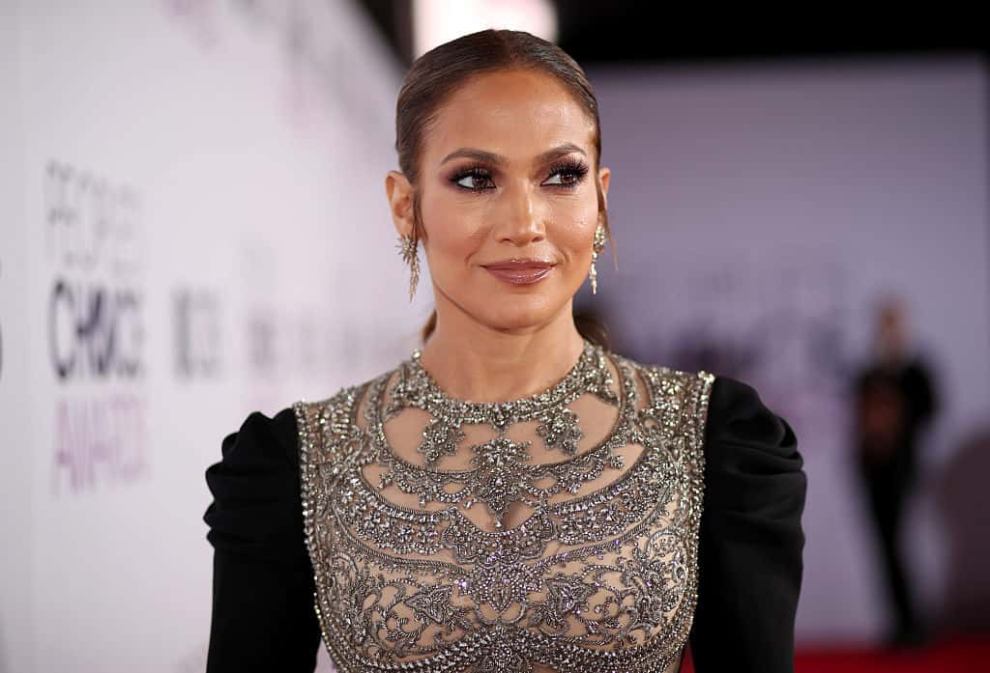Jennifer Lopez in beaded dress