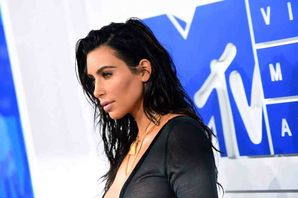 Kim Kardashian at MTV Video Music Awards red carpet