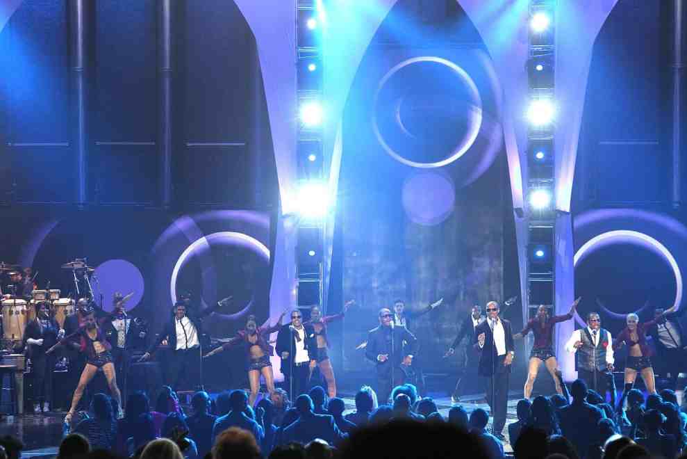 New Edition performing