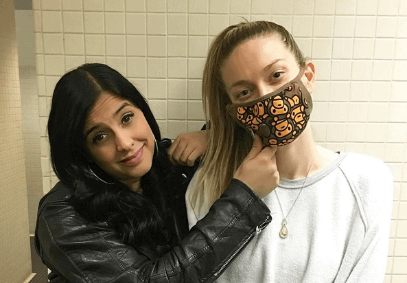 Laura Stylez & Leah McSweeney (using mask)
