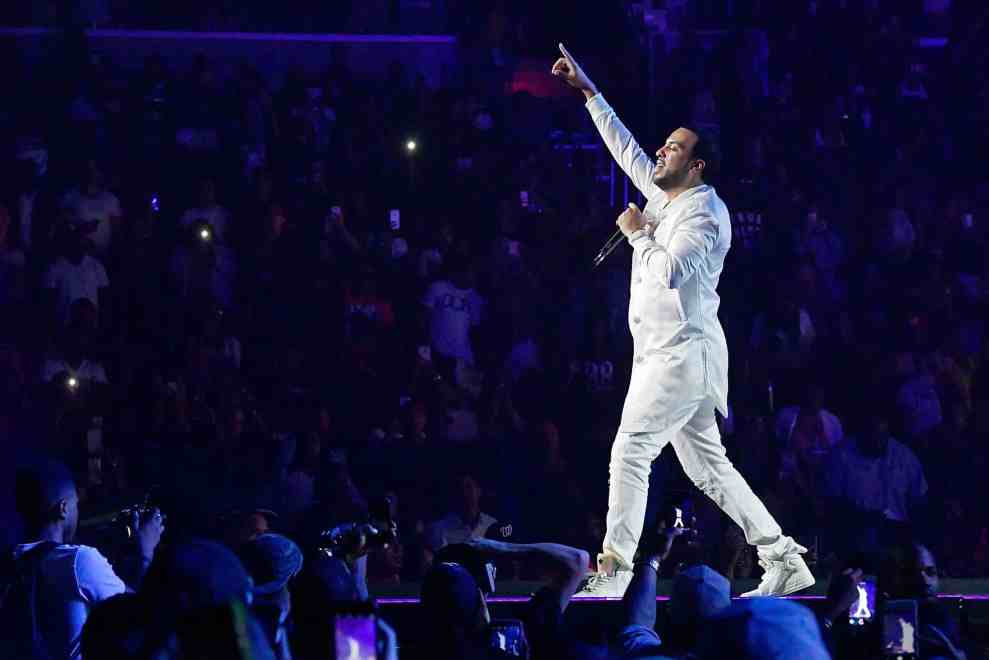 French Montana performing
