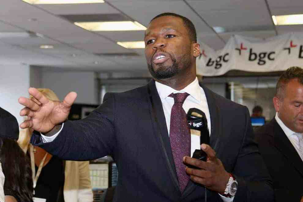 50 cent in suit at bgc