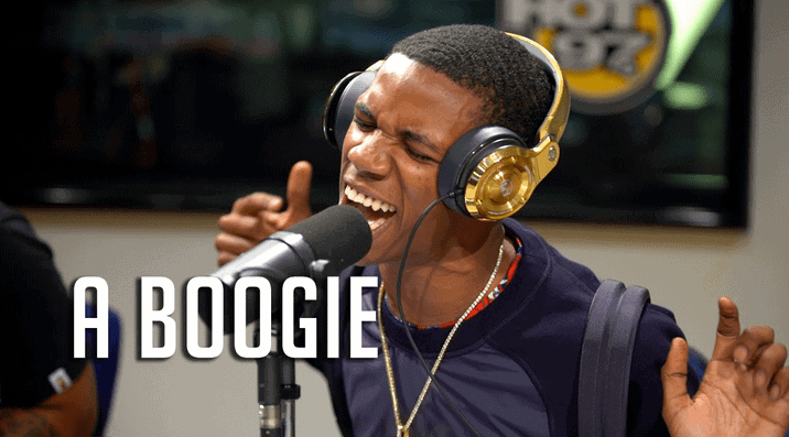 A Boogie in Hot 97 studio