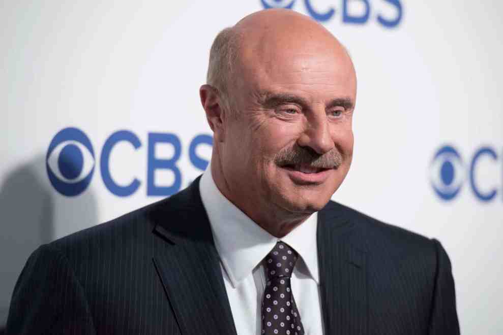 Dr. Phil in front of CBS background