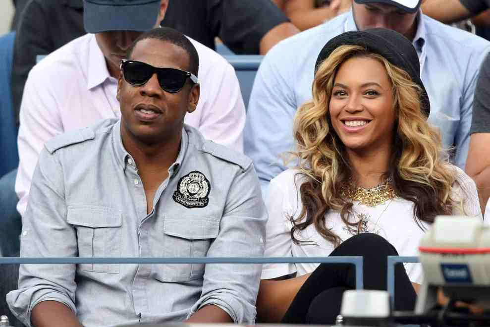 Jay Z and Beyoncé in front row at event