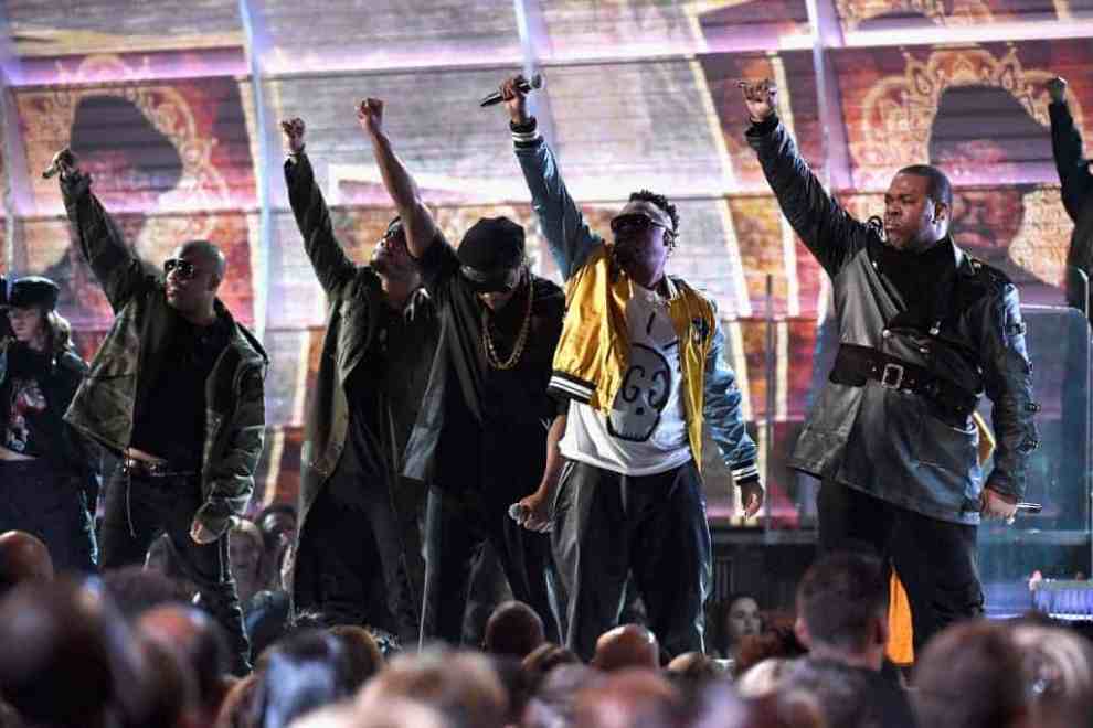 A Tribe Called Quest performing at the Grammys