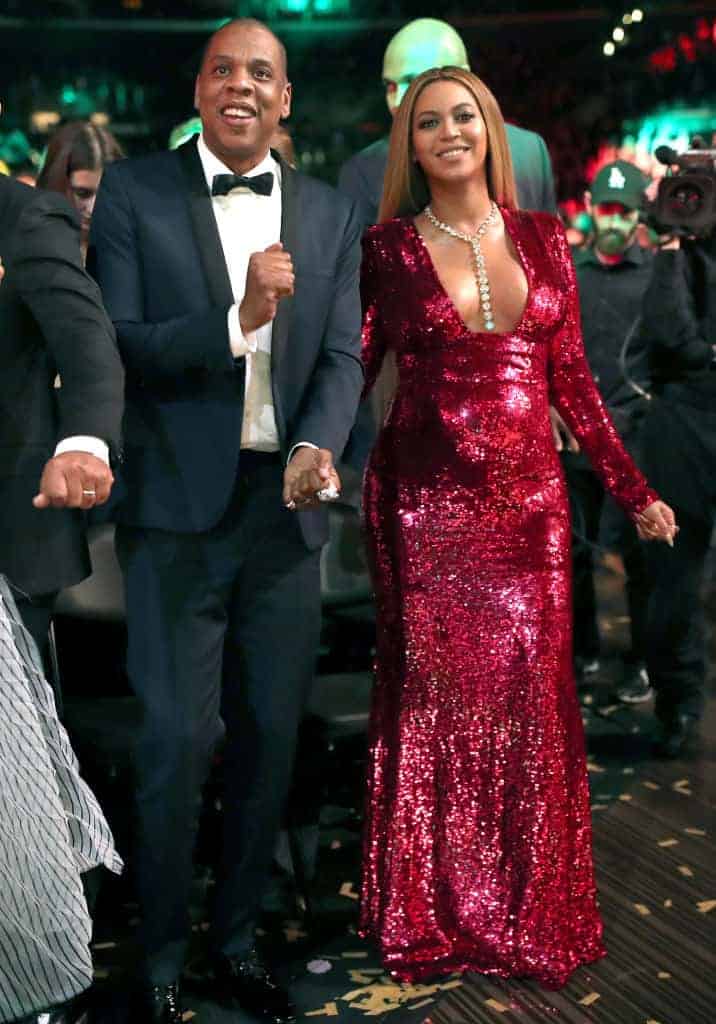 Jay Z and Beyoncé in formal attire