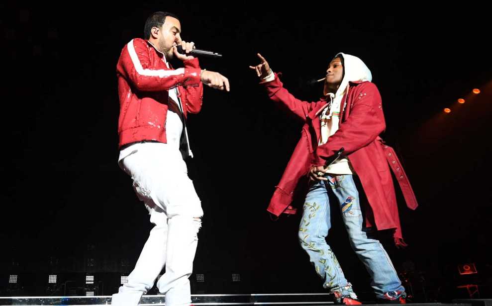 French Montana and A4AP Rocky performing