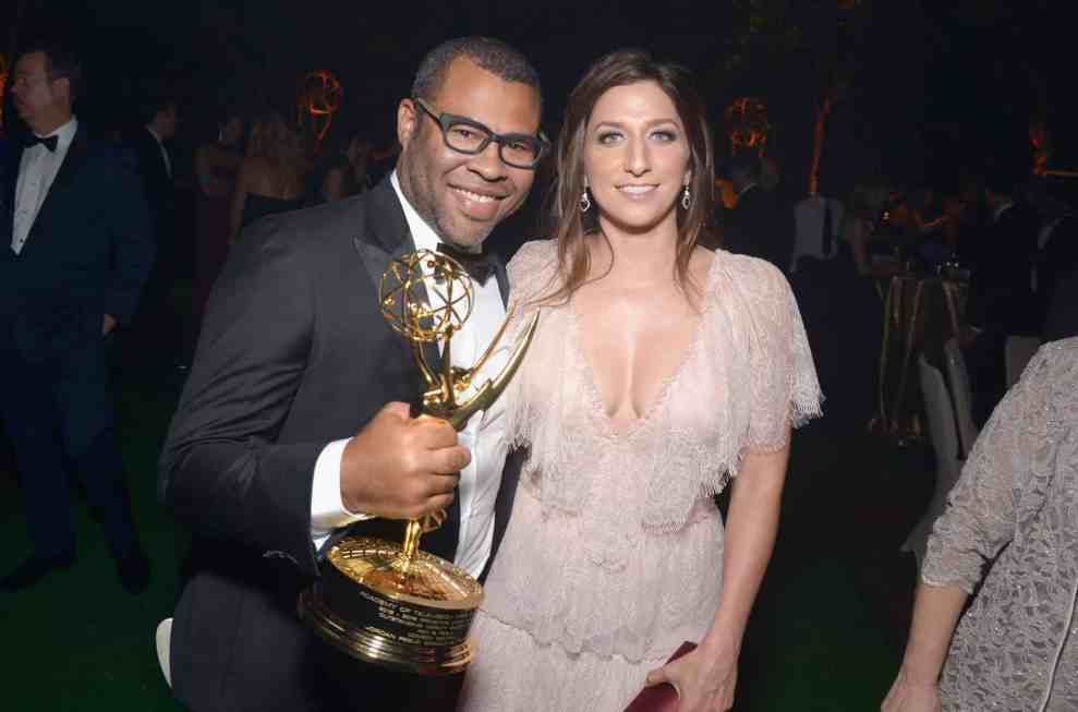 Jordan Peele with Emmy award