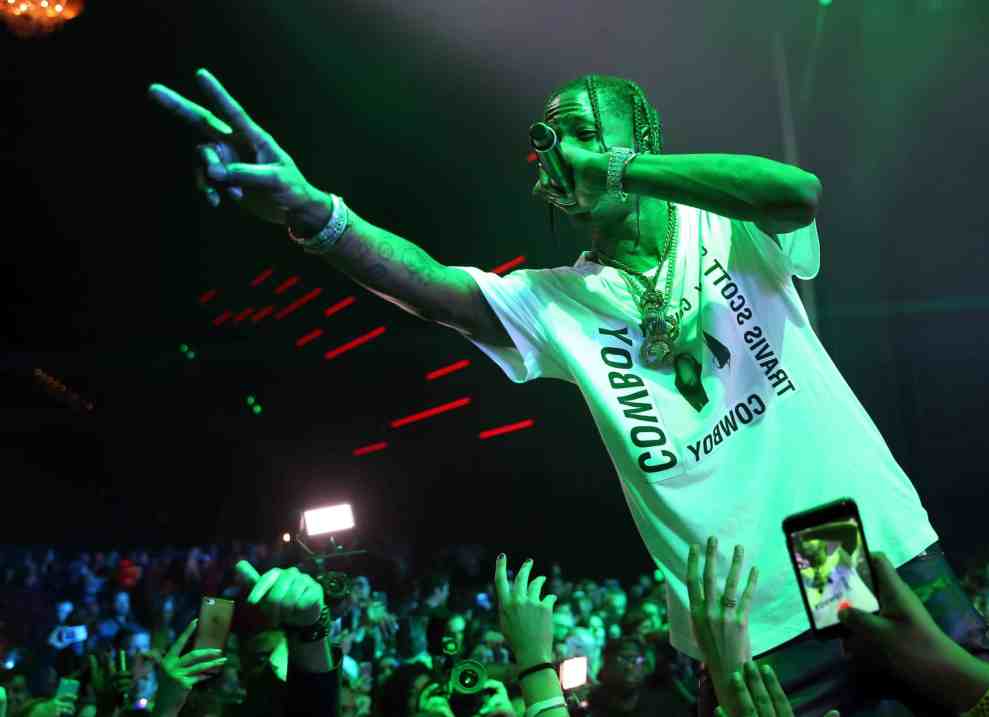 Travis Scott performing