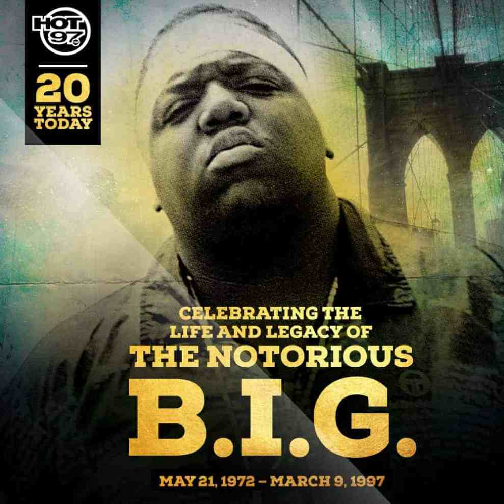 Notorious B.I.G. Performing At Hot 97 Summer Jam|Hot 97 20 years today Celebrating the Legacy of The Notorious B.I.G. May 21
