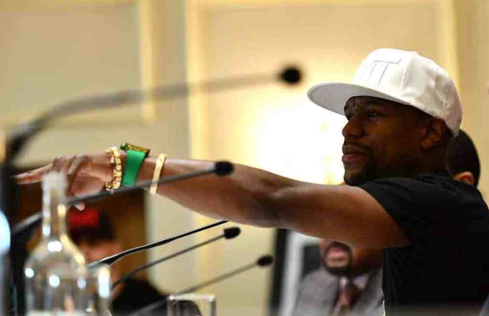 Floyd Mayweather at press conference