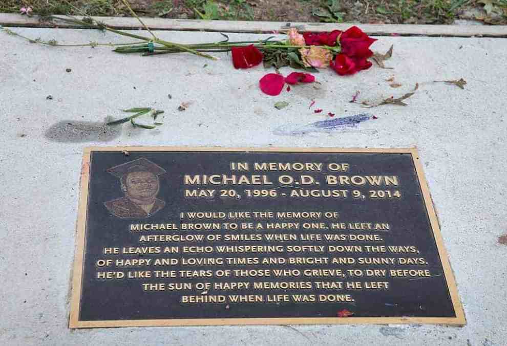 Gravestone reading In Loving Memory of Michael O.D. Brown May 20