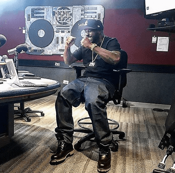Swizz Beatz in Hot 97 Studio