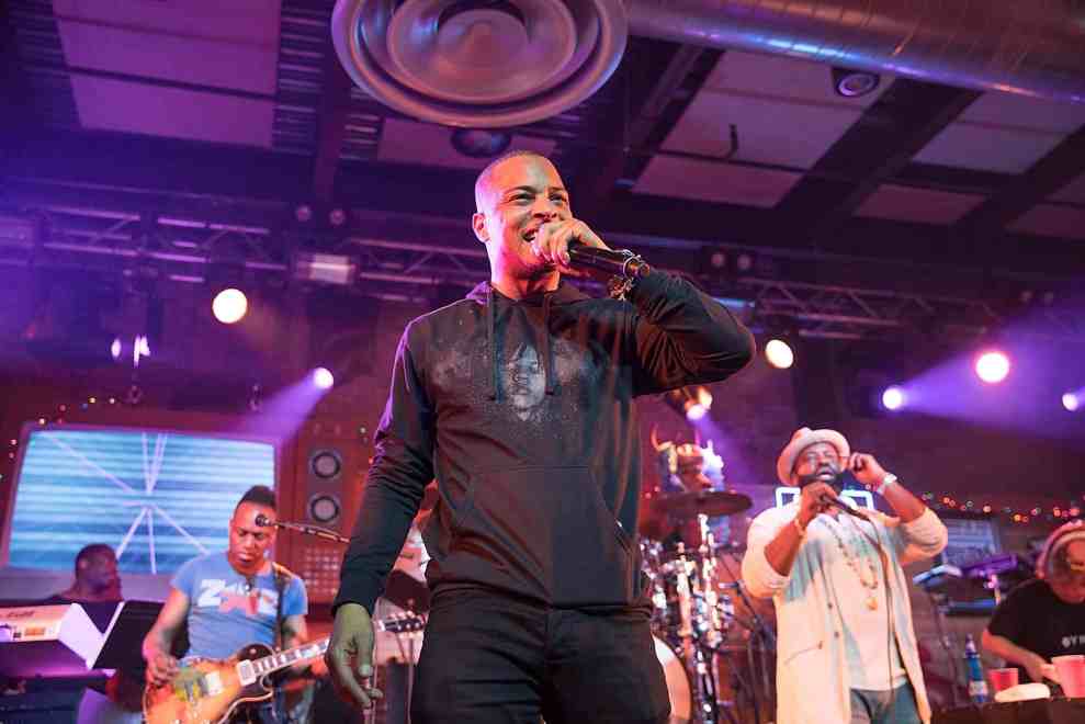 T.I. performing on Jimmy Kimmel Live