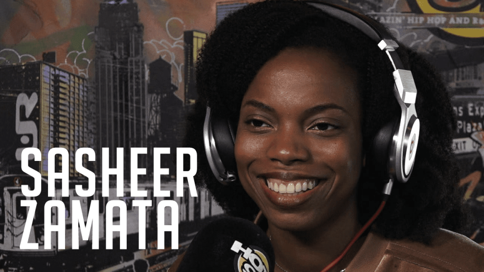 Sasheer Zamata in Hot 97 Studio