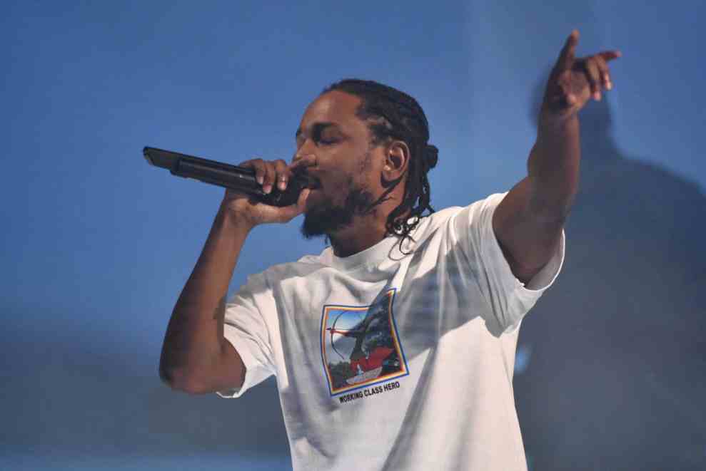 Kendrick Lamar performing