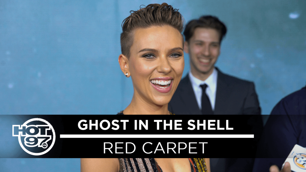 Hot 97 Ghost in the Shell Red Carpet Scarlett Johansson