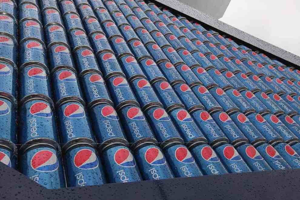 Pepsi Cans stacked up