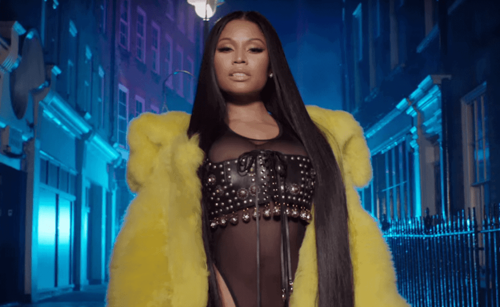still of Nicki Minaj from No Frauds video