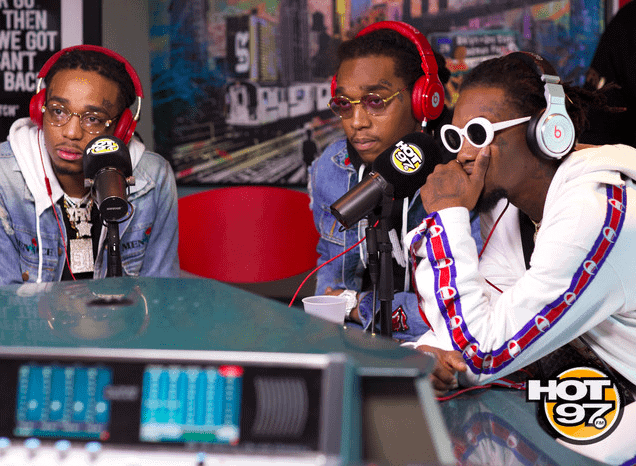 Migos in Hot 97 Studio