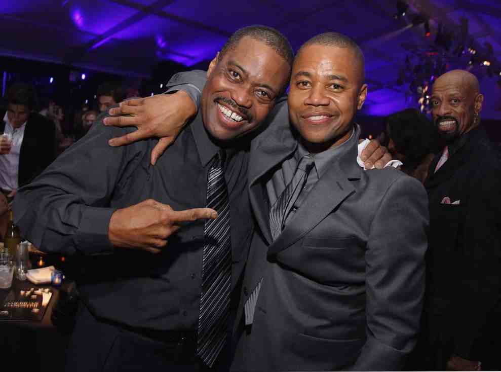 Cuba Gooding Sr and Cuba Gooding Jr at formal event