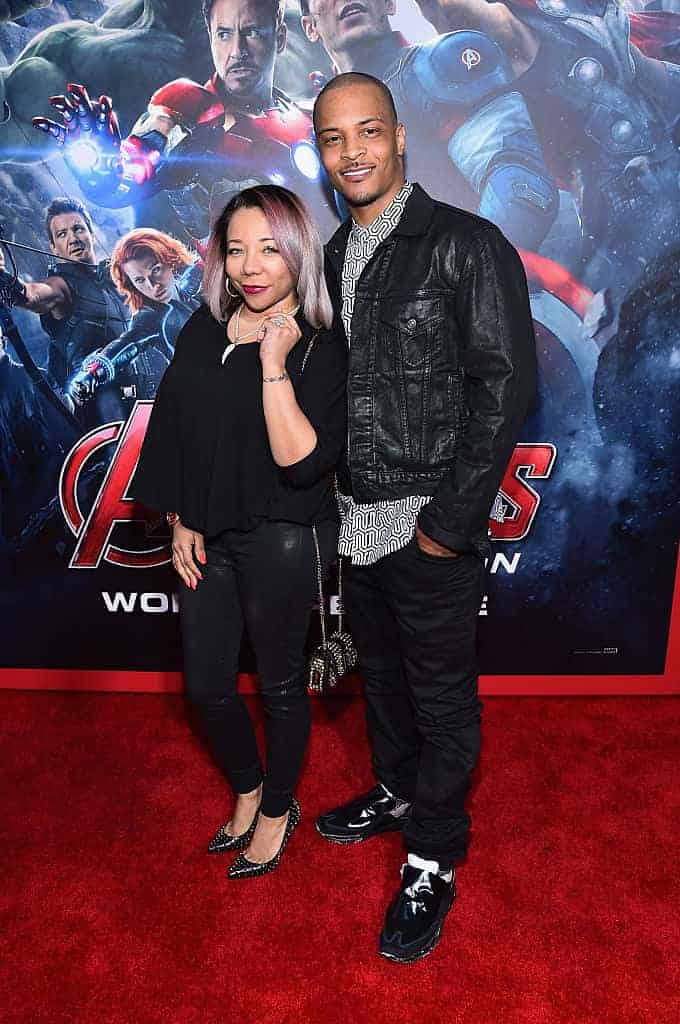 Tiny and T.I. at Avengers movie premiere