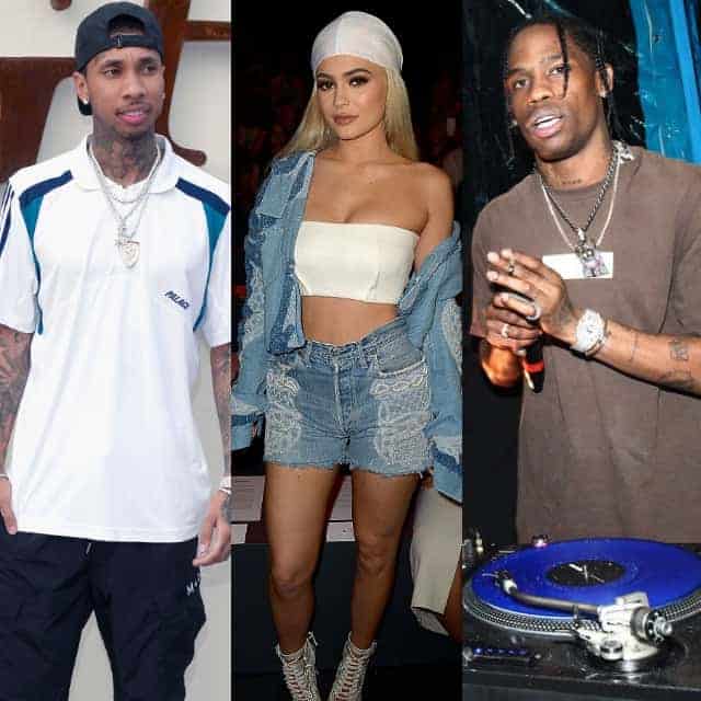 Split photos of Tyga