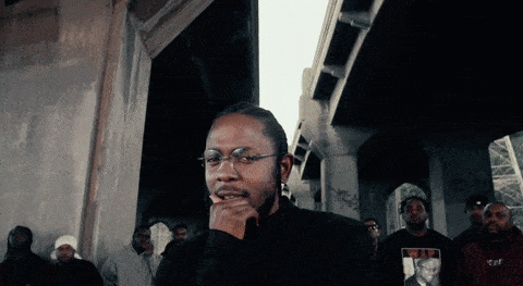Gif of Kendrick Lamar from Humble video