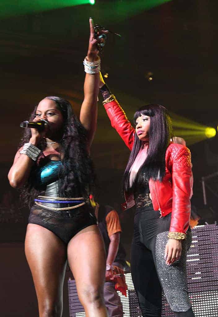 Foxy Brown and Nicki Minaj perform at Roseland Ballroom on August 14 2012 in New York