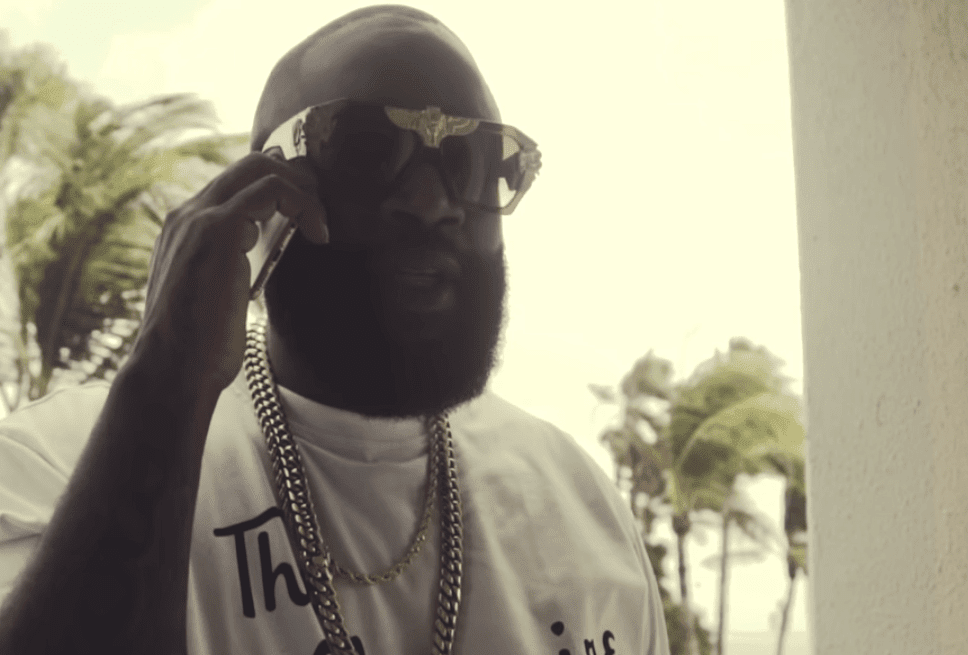 Rick Ross on cell phone
