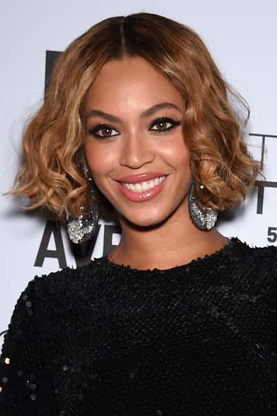 Beyoncé showed off her new curled-out bob at the Topman New York City