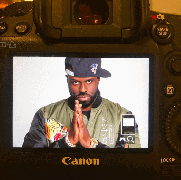 Funk Flex in Cannon DSLR camera preview screen
