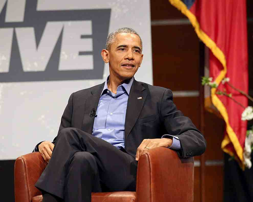 President Obama during an interview
