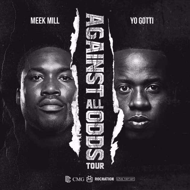 Meek Mill and Yo Gotti Against All Odds Tour poster