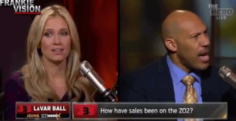 Screenshot from video of Lavar Ball and Kristine Leahy on Fox Sports 1