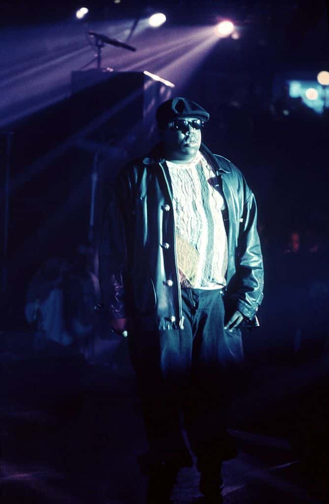 Biggie performing