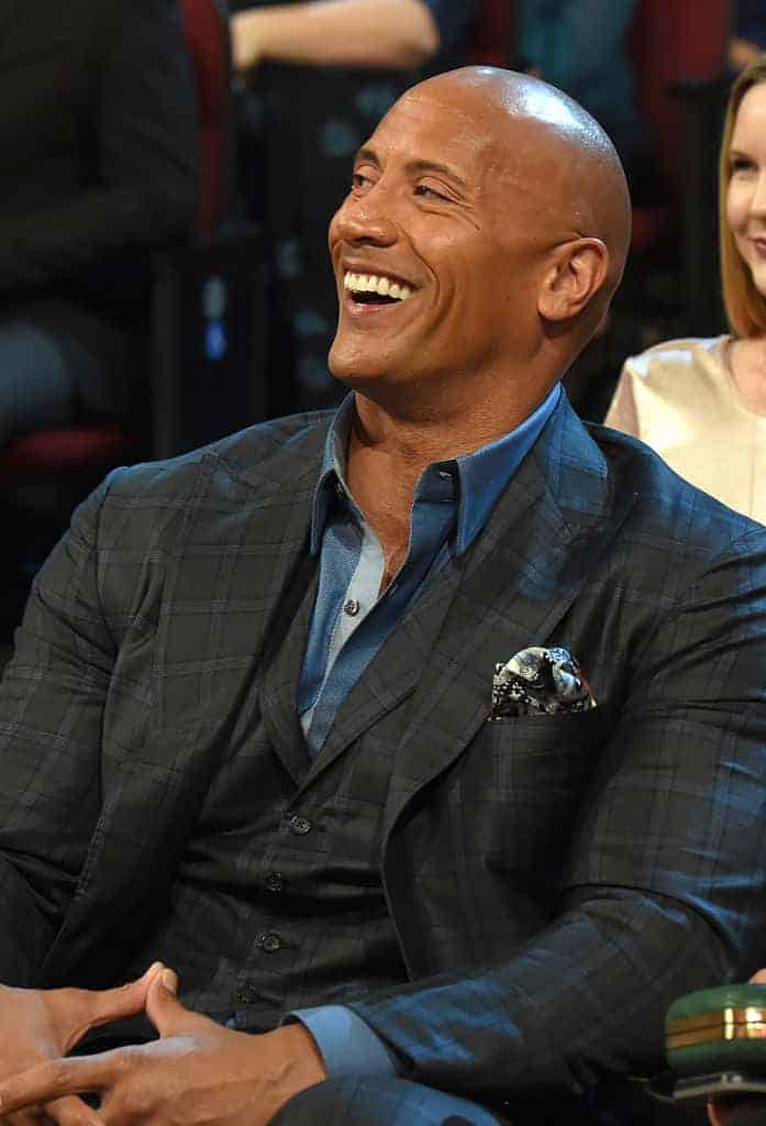 Dwayne Johnson 'The Rock'  laughing