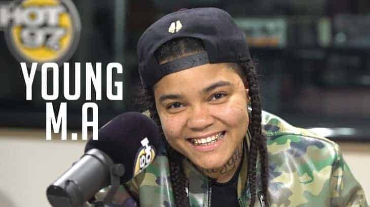 Young M.A. in Hot 97 Studio