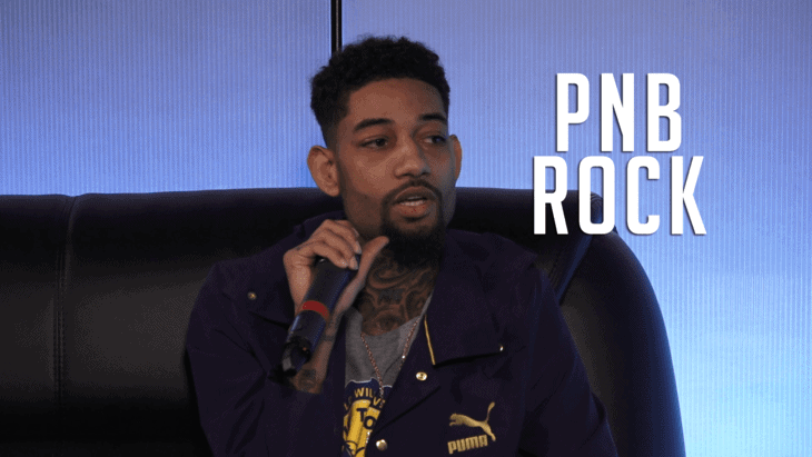 PNB Rock at Hot 97 studio with Nessa