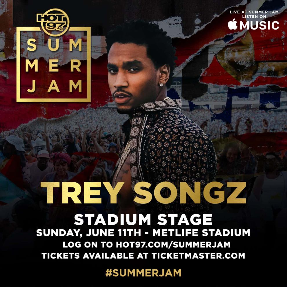 Hot 97 Summer Jam Trey Songz - Stadium Stage - Sun 6/11/17 | Metlife Stadium | logon to hot97.com/summerjam #summerjam