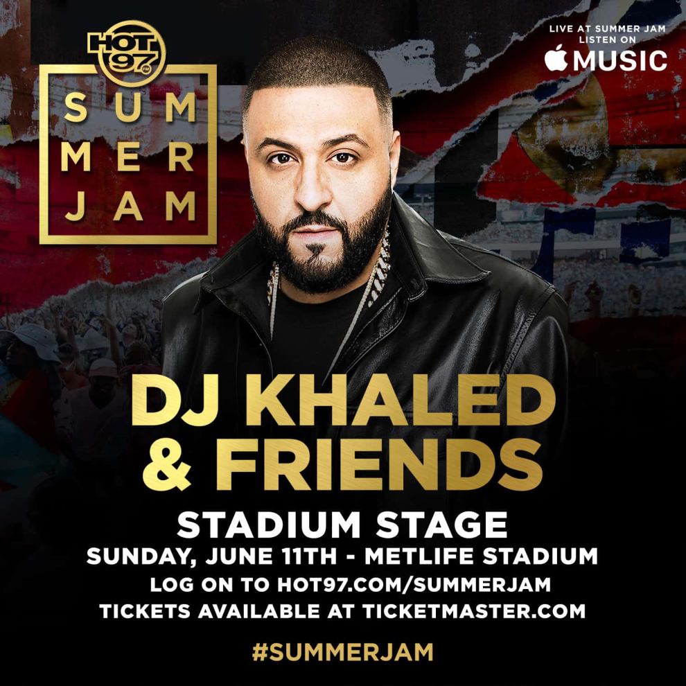 Hot 97 Summer Jam DJ Khalid & Friends Stadium State 06/11/2017 Metlife Stadium Log on to hot97.com/summerjam #summerjam